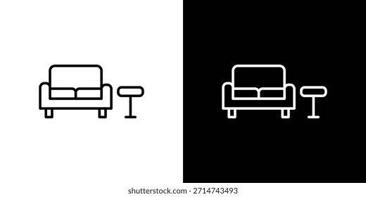 Icono de salón. Iconos de web lineal delgado