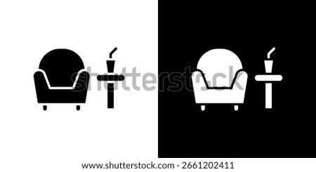 Lounge icon Vector clipArt Illustrations in flat style
