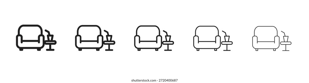 Lounge-Symbol, Vektordesign-Element, Vektor eps 10