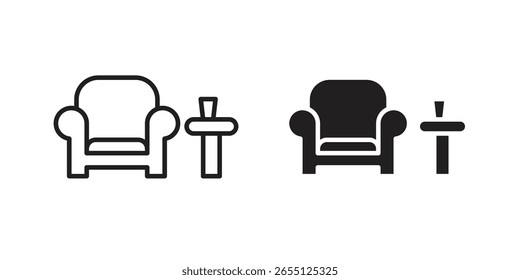 Lounge icon vector design. set web icons