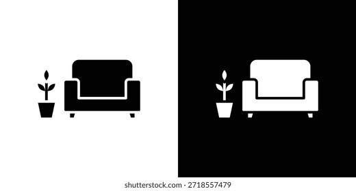 Ilustración vectorial de iconos de salón - iconos vectoriales de estilo negro de alta calidad