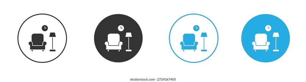Elemento de diseño de iconos de salón. Ilustración vectorial sobre fondo blanco.