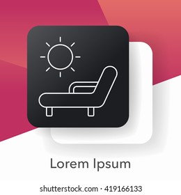 lounge line icon