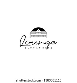 Lounge Logo Hotel Hall VIP Architectural Illustration