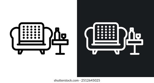 Salón delineado icono de colección de Vector.