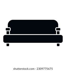 Lounge sofa icon simple vector. Room furniture. Interior home