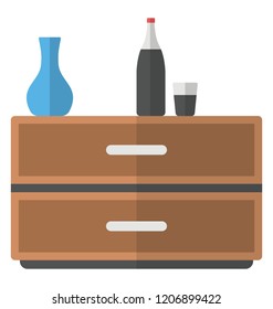 
Lounge table over vase for home decoration
