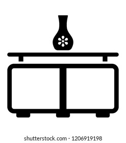 
Lounge table over vase for home decoration
