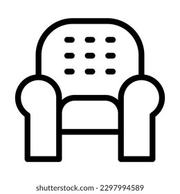 Lounge Vector Line Icon Design