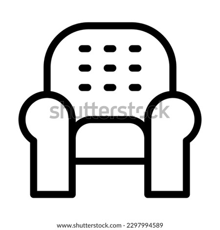 Lounge Vector Line Icon Design