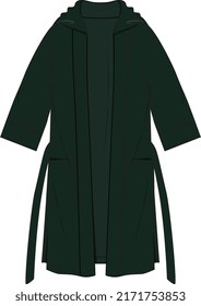 LOUNGE WEAR DRESSING GOWN AND ROBE COAT FOR MEN AND BOYS WEAR VECTOR