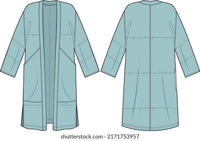 LOUNGE WEAR ROBE COAT FOR UNISEX WEAR WEAR VECTOR