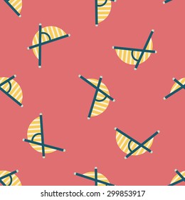 Lounger Beach Sun bed Chair flat icon,eps10 seamless pattern background