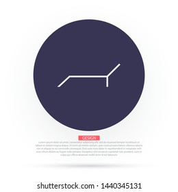 Lounger Beach Sunbed Chair vector icon . Lorem Ipsum Illustration design