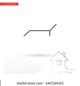 Lounger Beach Sunbed Chair vector icon . Lorem Ipsum Illustration design