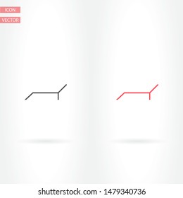Lounger Beach Sunbed Chair vector icon . Lorem Ipsum Illustration design