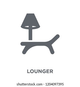 lounger icon. lounger design concept from Furniture and household collection. Simple element vector illustration on white background.