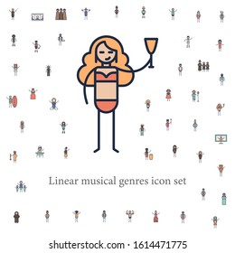 lounger musician icon. musical genres icons universal set for web and mobile