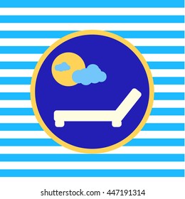 lounger on the beach