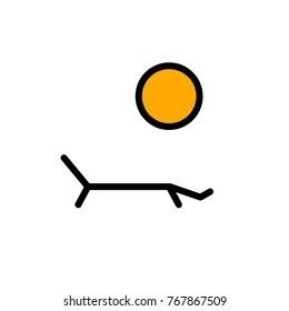 lounger vector icon