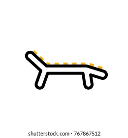 lounger vector icon