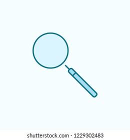 loupe 2 colored line icon. Simple colored element illustration. loupe outline symbol design from Scientifics study set