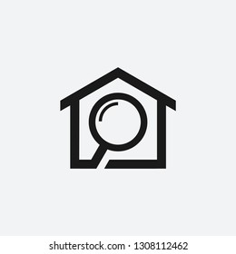 Loupe House Vector