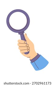 Loupe in human hand element