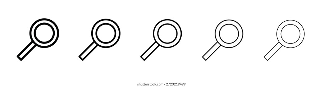 Diseño del icono de la lupa, logotipo, App, UI. Ilustración vectorial, EPS