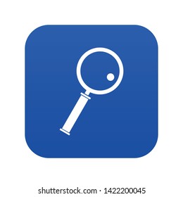 Loupe icon digital blue for any design isolated on white vector illustration