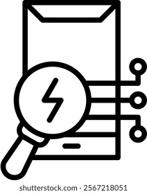 Loupe Icon Element For Design