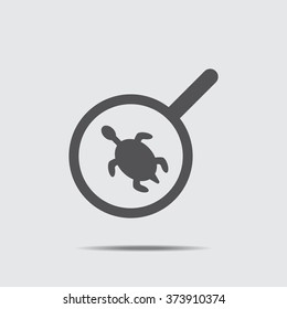 loupe Icon  flat design