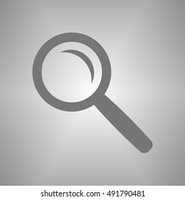 Loupe  icon. Flat design.