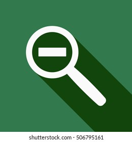 Loupe  icon. Flat design.