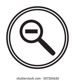 Loupe  icon. Flat design.