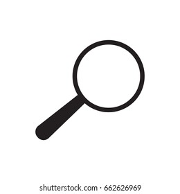 Loupe  icon. Flat design.