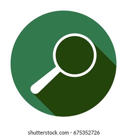 Loupe  icon. Flat design.