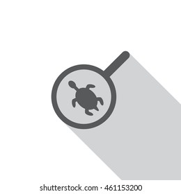 loupe Icon, flat design style