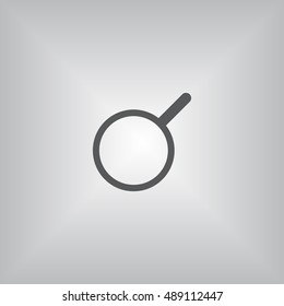 loupe icon, flat design style