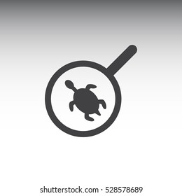 loupe Icon, flat design style