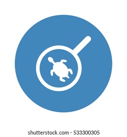 loupe Icon, flat design style