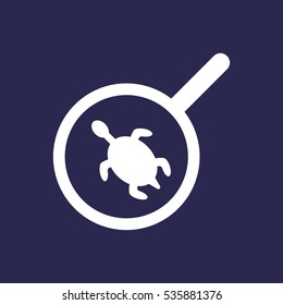 loupe Icon, flat design style