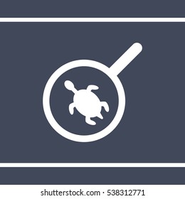 loupe Icon, flat design style