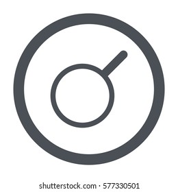 loupe icon, flat design style