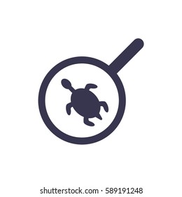 loupe Icon, flat design style