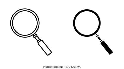 Loupe Icon Grafikdesign. Vektorsymbol-Illustrationen