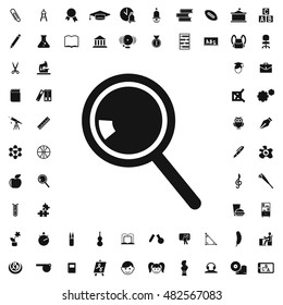 Loupe icon illustration isolated vector sign symbol