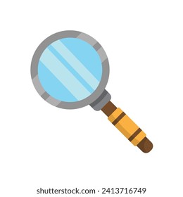 Loupe icon illustration. Vector design
