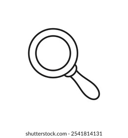Vector de contorno del icono de la lupa para el Web ui