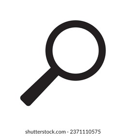 Loupe icon. Search icon. Magnifying glass icon, vector magnifier symbol.